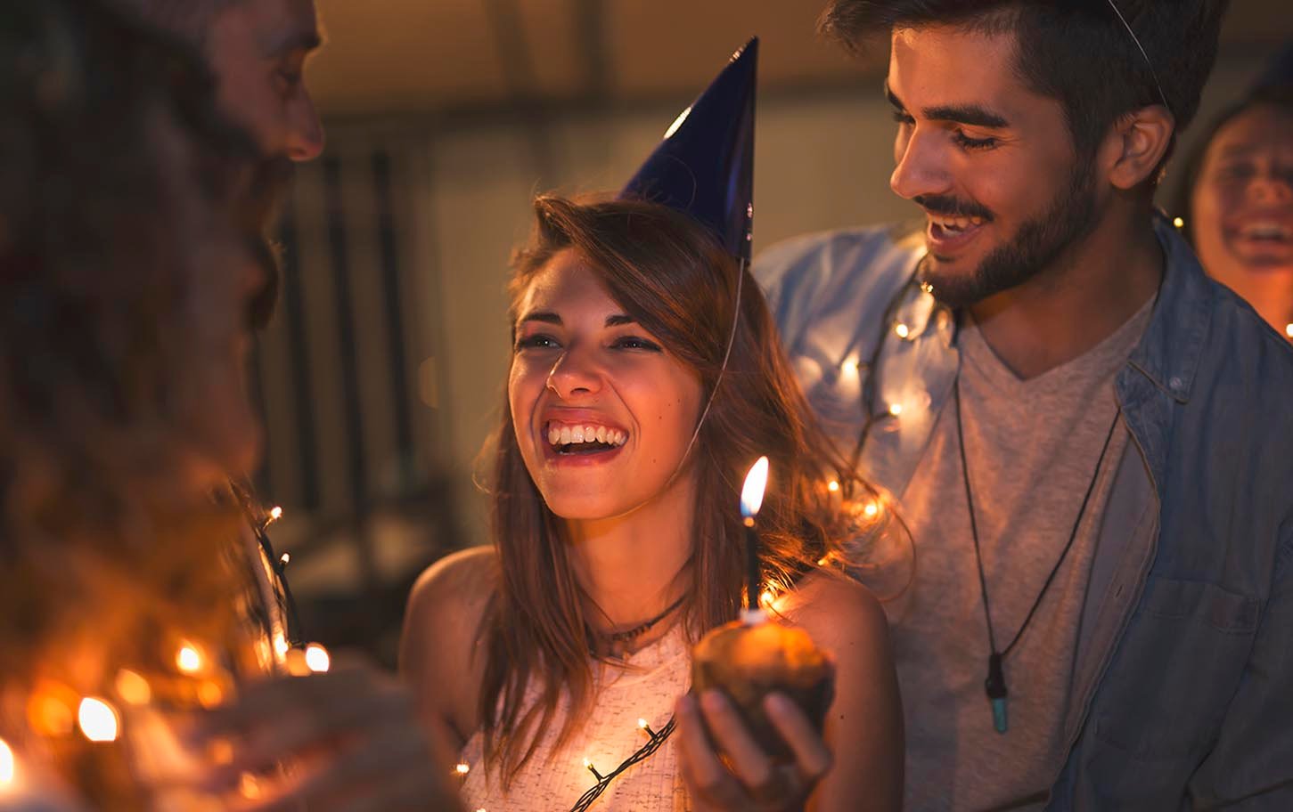 Guests enjoying a vibrant private holiday party at Golden Key Hotel.